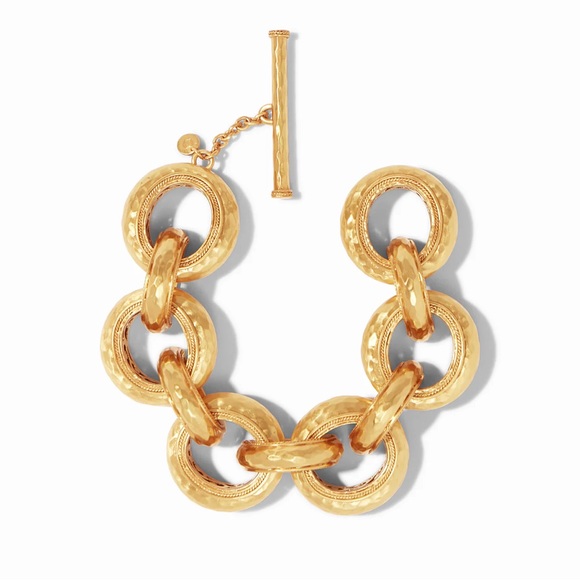 Elegant Gold Link Bracelet - Picture 2 of 2